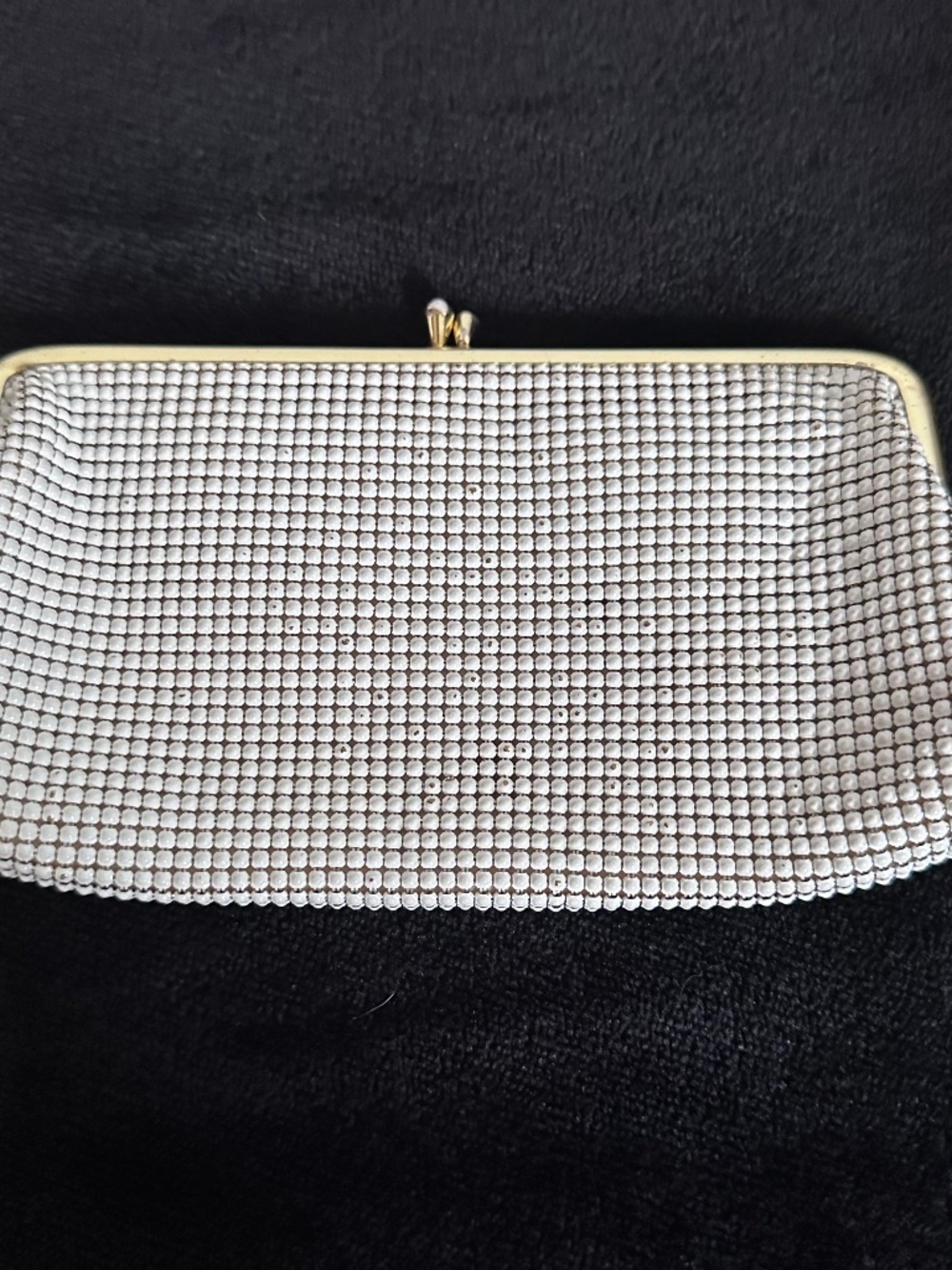 Small white coin purse
